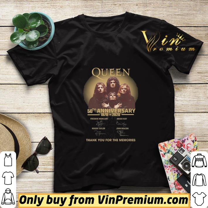 Queen 50th Anniversary 1970 2020 Signature Thank You For The Memories shirt sweater b955b8a4 queen 50th anniversary 1970 2020 signature thank you for the memories shirt sweater 4 - Queen 50th Anniversary 1970 2020 Signature Thank You For The Memories shirt sweater