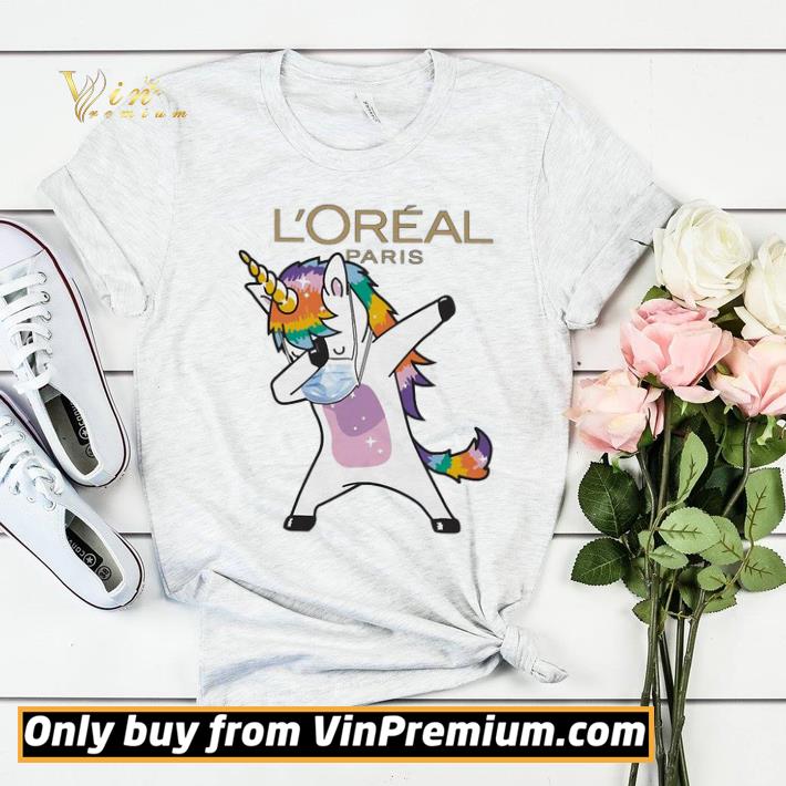 bbf4071b dabbing unicorn mask l oréal paris logo coronavirus shirt sweater 4 - Dabbing Unicorn mask L’Oréal Paris logo Coronavirus shirt sweater