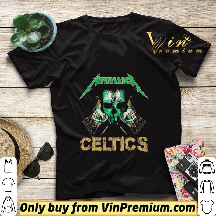 bd2dc13c skull metallica boston celtics flag shirt sweater 4 - Skull metallica boston celtics flag shirt sweater