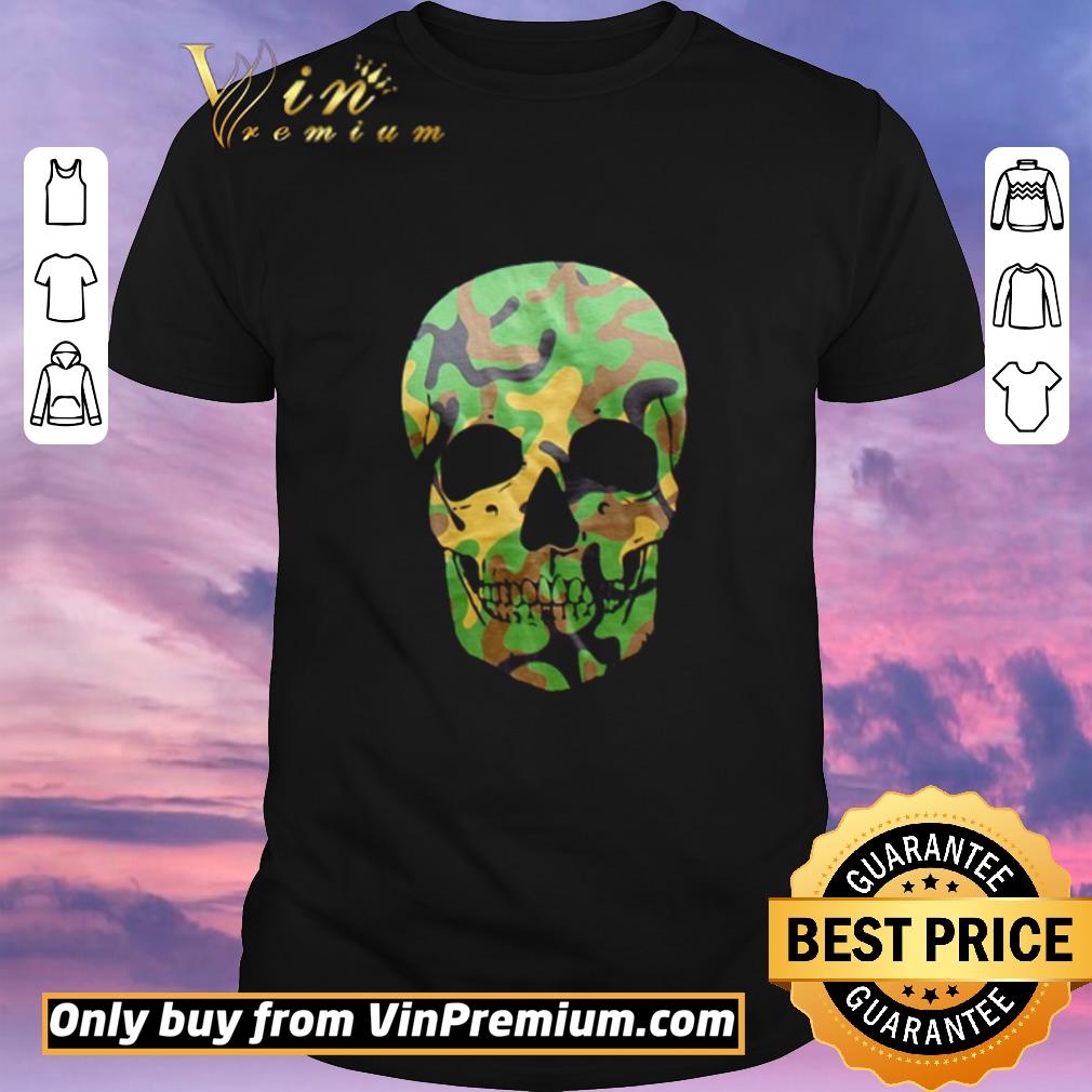Awesome Forest Camo Camouflage Skull shirt sweater