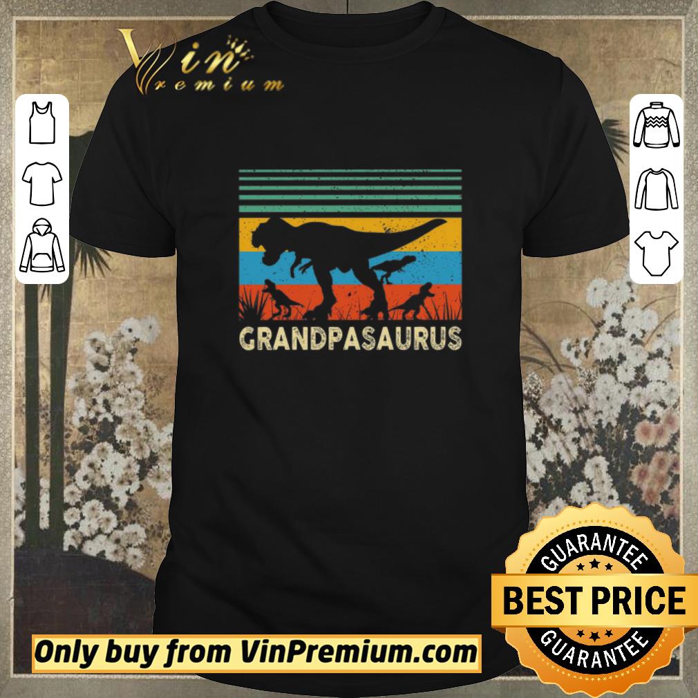 Hot Dinosaurs Grandmasaurus Vintage Happy Fathers Day shirt sweater