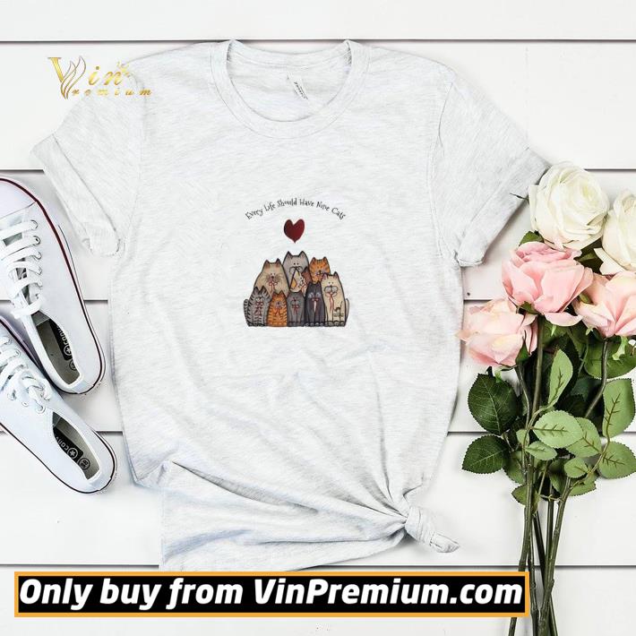 c517e33e every life should have nine cats heart shirt sweater 4 - Every Life Should Have Nine Cats Heart shirt sweater