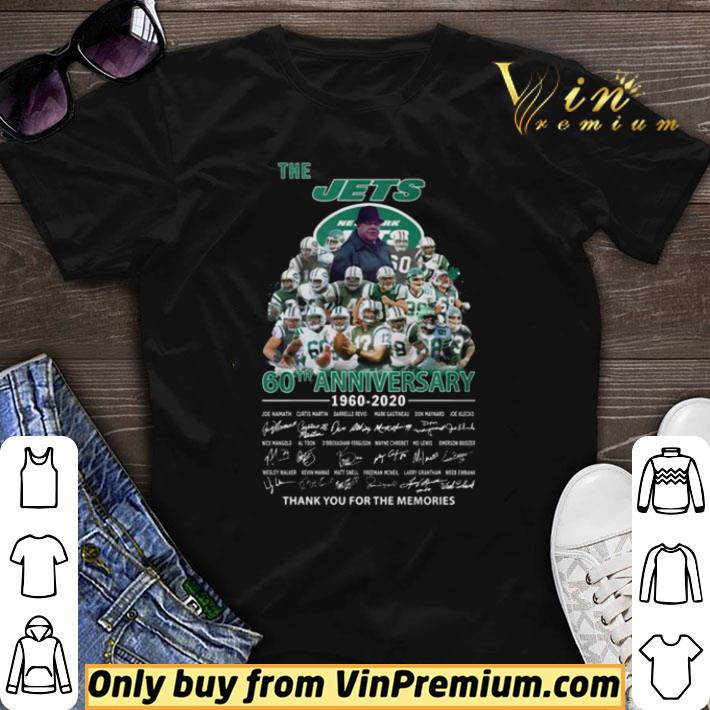 The New York Jets 60th Anniversary 1960-2020 thank you for the memories shirt sweater