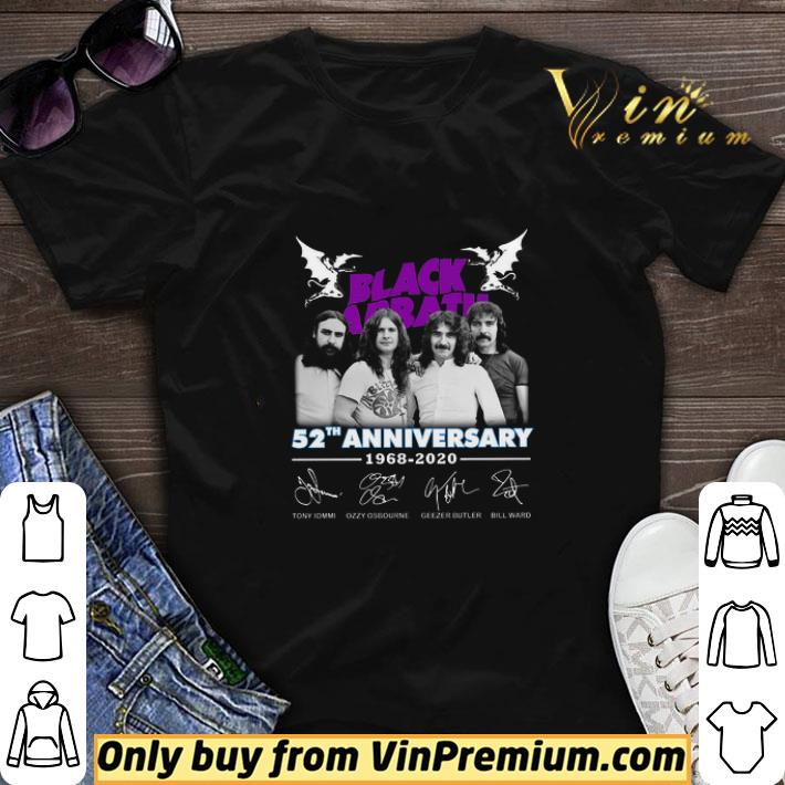 Black Sabbath 52Th Anniversary 1968 2020 Signature shirt sweater