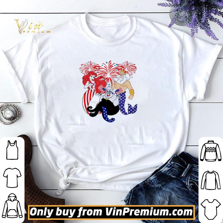 Ariel King sea Ursula America flag 4th July shirt sweater