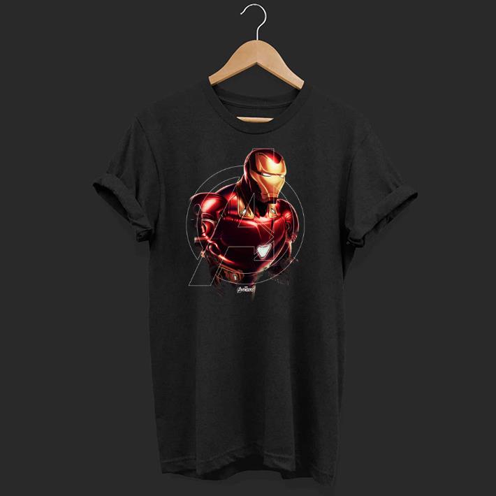 Nice Marvel Avengers Endgame Iron Man Logo Portrait Shirt