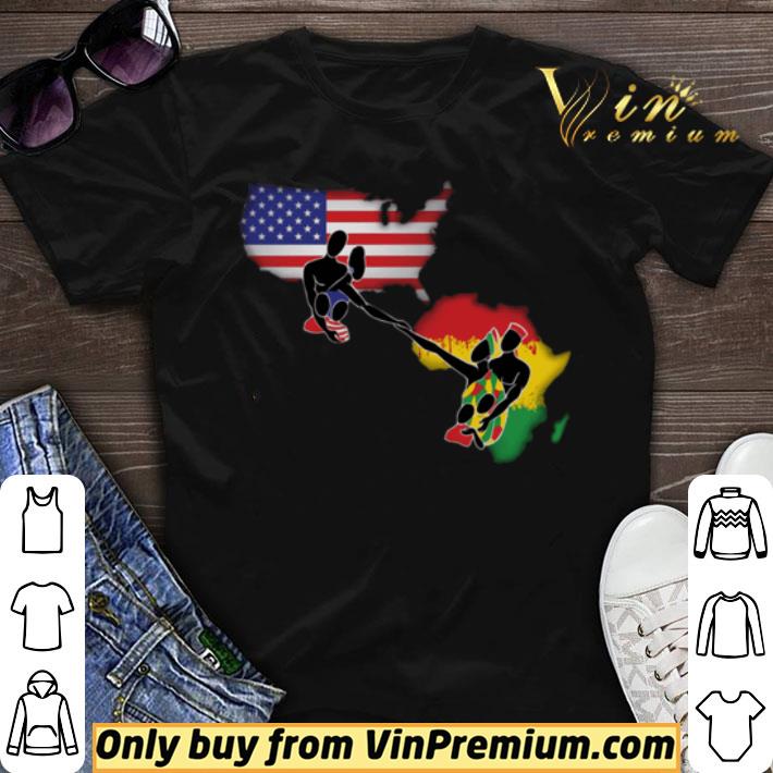 American People And African People Hand In Hand shirt sweater