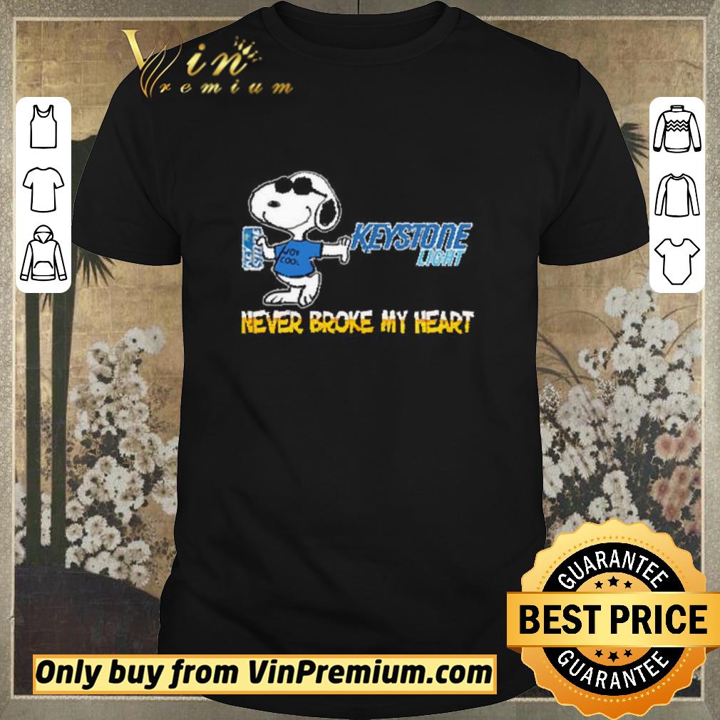 Pretty Snoopy Keystone light never broke my heart shirt sweater