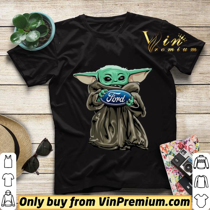 d5cac19d baby yoda hug ford logo shirt sweater 4 - Baby Yoda hug Ford logo shirt sweater