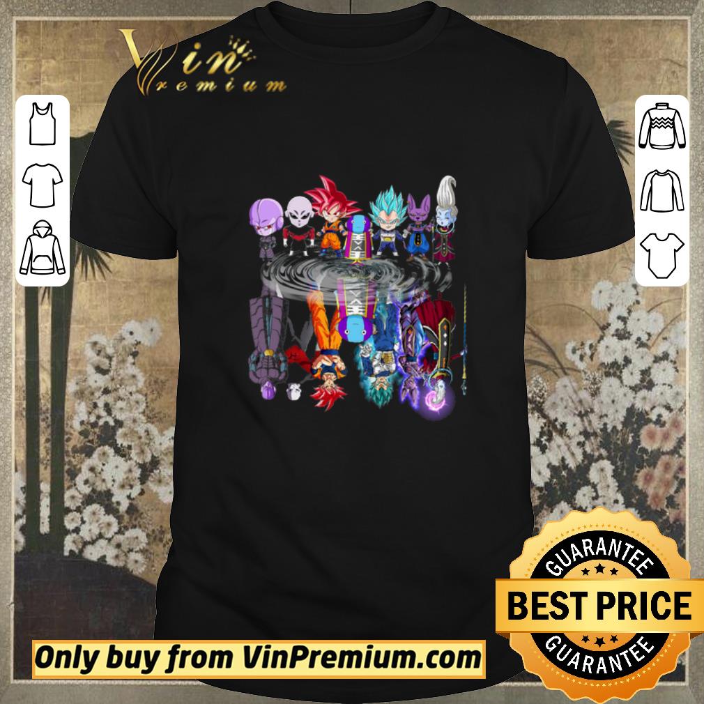 Funny Dragon Ball Super Chibi Character Water Reflection shirt sweater