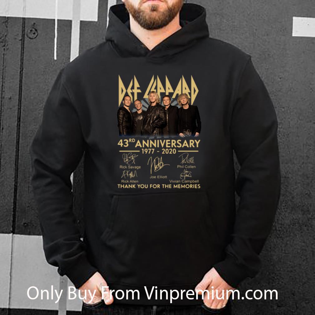db42fc00 hot def leppard 43rd anniversary thank you for the memories signatures shirt 4 - Hot Def Leppard 43rd Anniversary Thank You For The Memories Signatures shirt