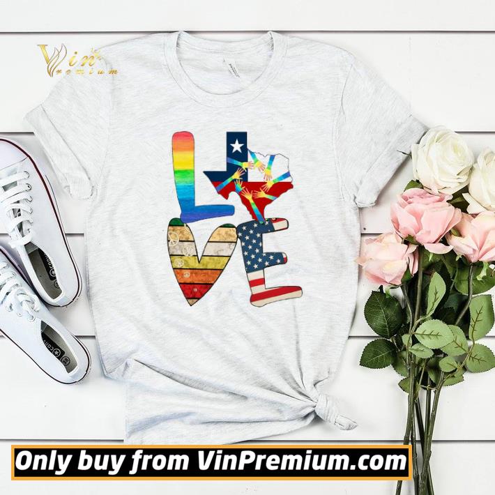 dfed135e love texas hand lgbt american flag shirt sweater 4 - Love Texas Hand Lgbt American Flag shirt sweater