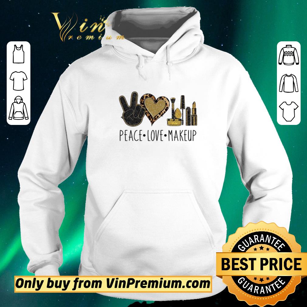 e64a3d22 premium peace love makeup shirt sweater 4 - Premium Peace Love Makeup shirt sweater