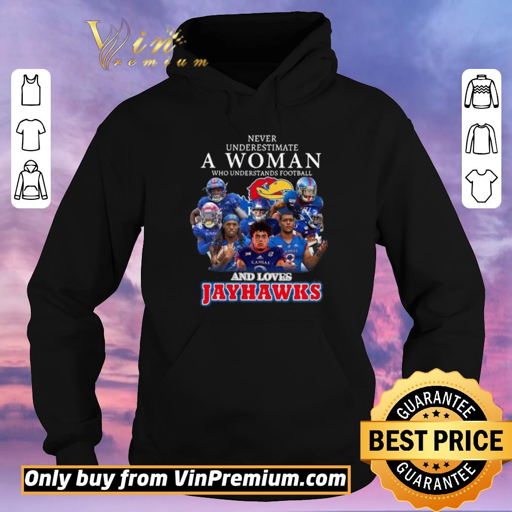 e66471c4 pretty never underestimate a woman and loves jayhawks shirt sweater 4 - Pretty Never Underestimate A Woman And Loves Jayhawks shirt sweater