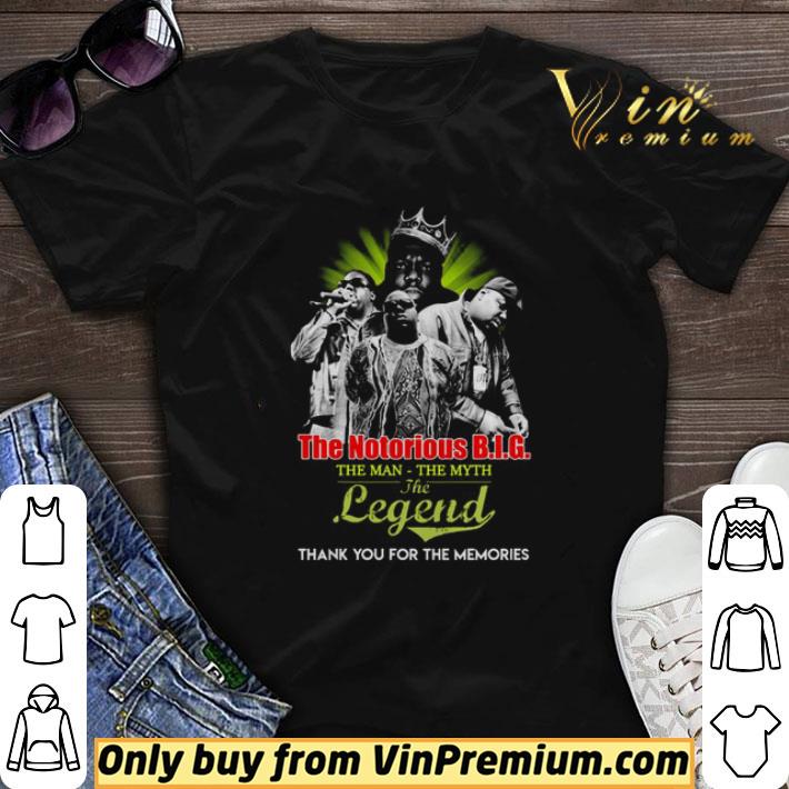 The Notorious BIG the man the myth the legend thank you for the memories shirt sweater