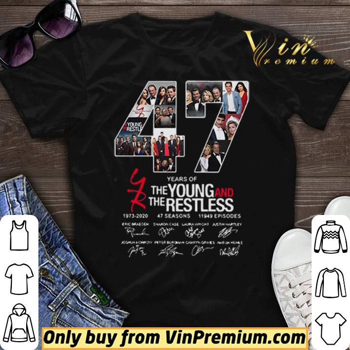 47 years of the young and the restless 1973-2020-47 seasons 11949 episodes signatures shirt sweater