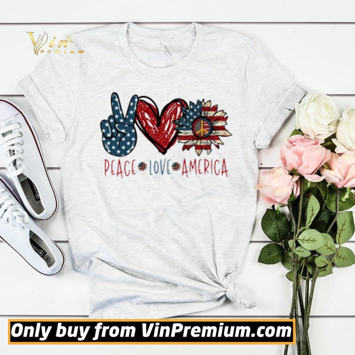 ef3fc357 peace love america hippie sunflower 4th of july shirt sweater 4 - Peace love America Hippie Sunflower 4th of July shirt sweater