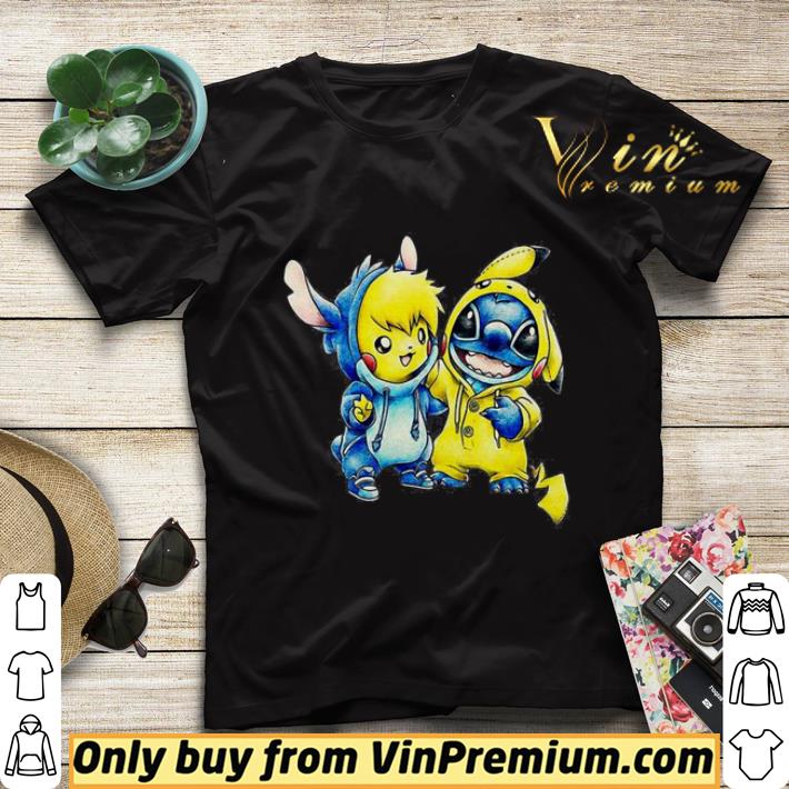 f1b49695 baby pikachu and baby stitch shirt sweater 4 - Baby Pikachu And Baby Stitch shirt sweater