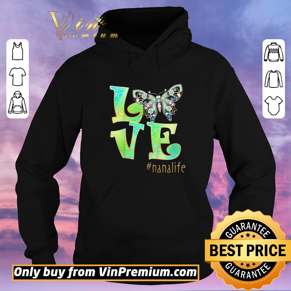 f2bacfb9 pretty love nana life butterfly art mother s day 2020 shirt sweater 4 - Pretty Love Nana Life Butterfly Art Mother’s Day 2020 shirt sweater