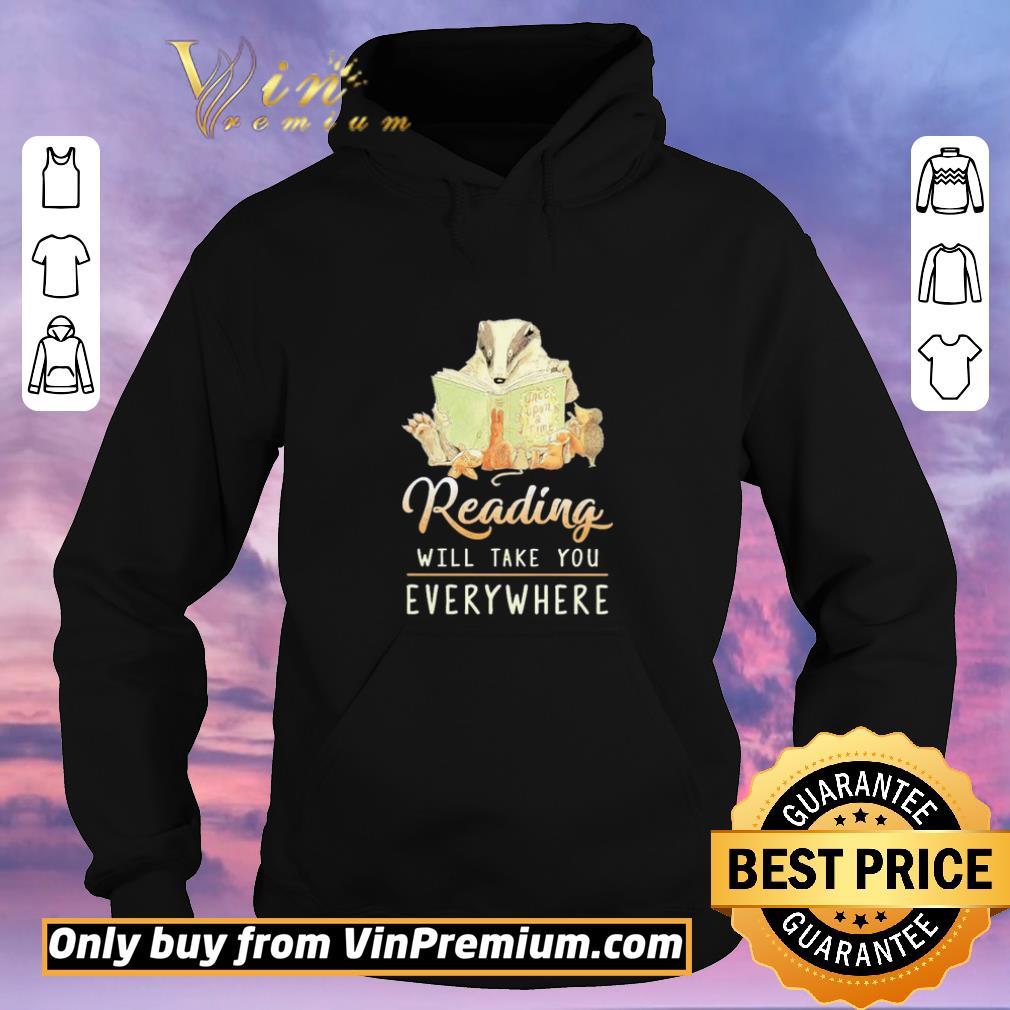 f6d5a43b funny animal reading will take you everywhere shirt sweater 4 - Funny Animal reading will take you everywhere shirt sweater