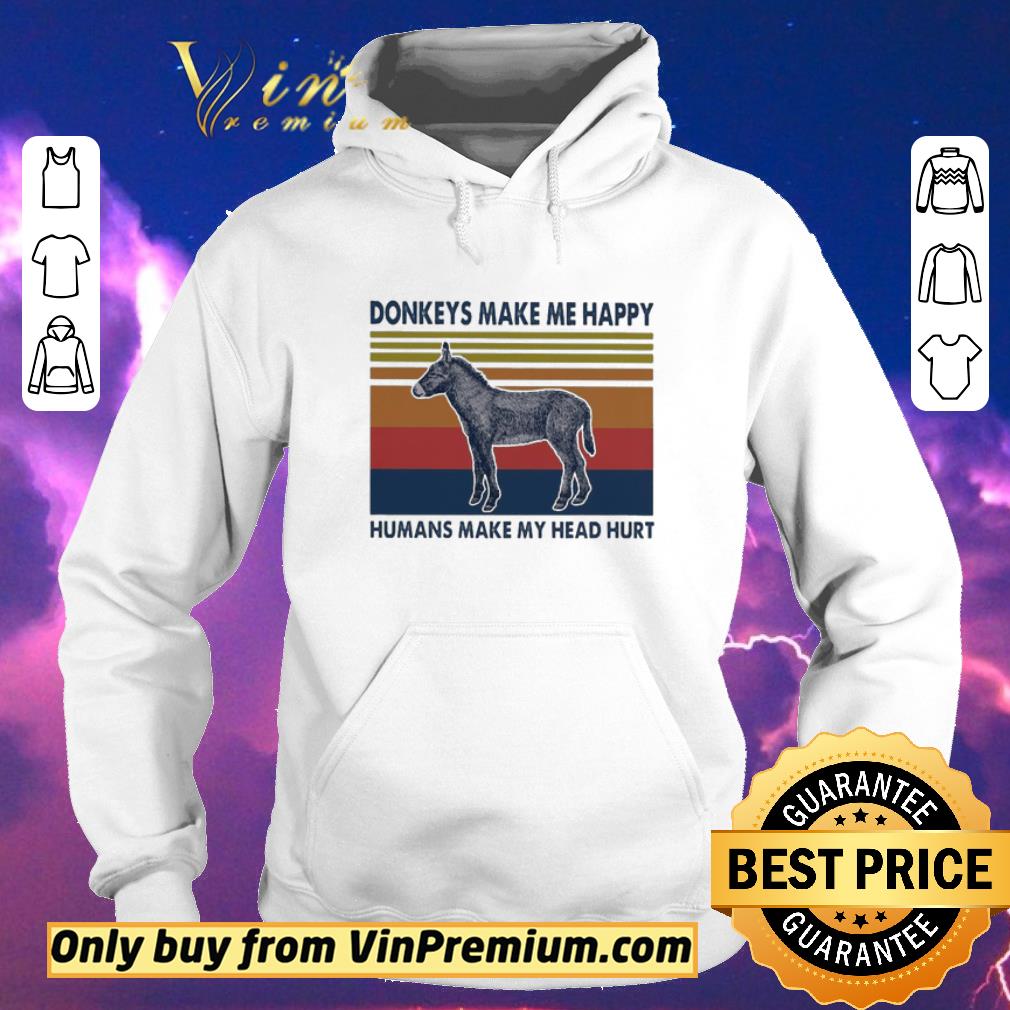 f7c32781 original donkeys make me happy humans make my head hurt vintage shirt sweater 4 - Original Donkeys make me happy humans make my head hurt vintage shirt sweater