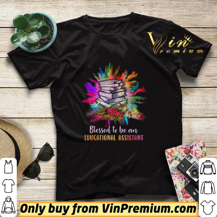 Books Watercolor Blessed To Be An Educational Assistant shirt sweater f81996f3 books watercolor blessed to be an educational assistant shirt sweater 4 - Books Watercolor Blessed To Be An Educational Assistant shirt sweater