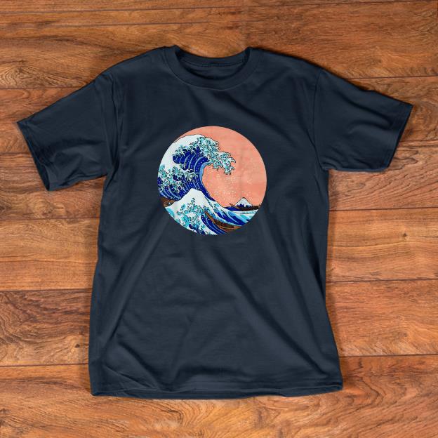 Nice Poison Design The Great Wave of Kanagawa Japanese Shirt