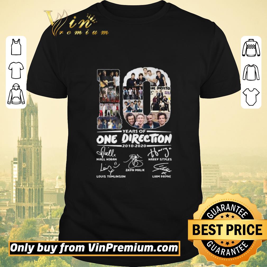 Hot 10 Years Of One Direction 2010 2020 Signatures shirt sweater