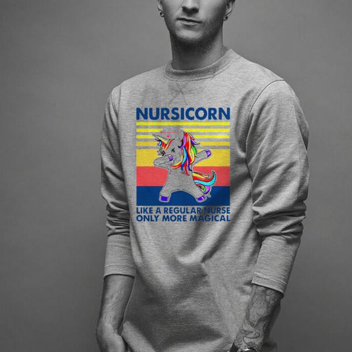 Official Nursicorn Like A Regular Nurse Only More Magical Vintage.png Shirt