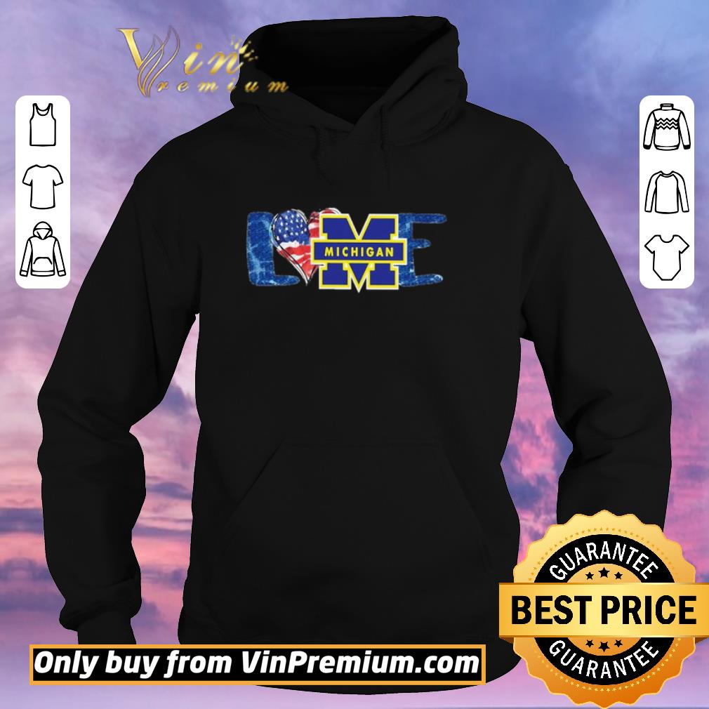 fc6f7ae2 funny i love michigan wolverines football american flag shirt 4 - Funny I love Michigan Wolverines football american flag shirt