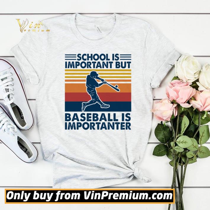 14612e43 school is important but baseball is importanter vintage shirt sweater 4 - School is important but baseball is importanter vintage shirt sweater