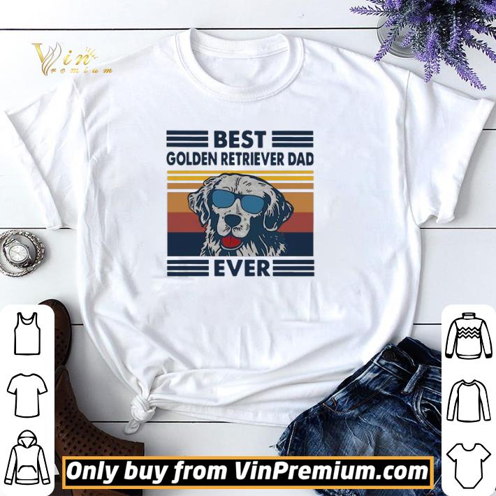 Best Golden Retriever Dad Ever Vintage shirt sweater