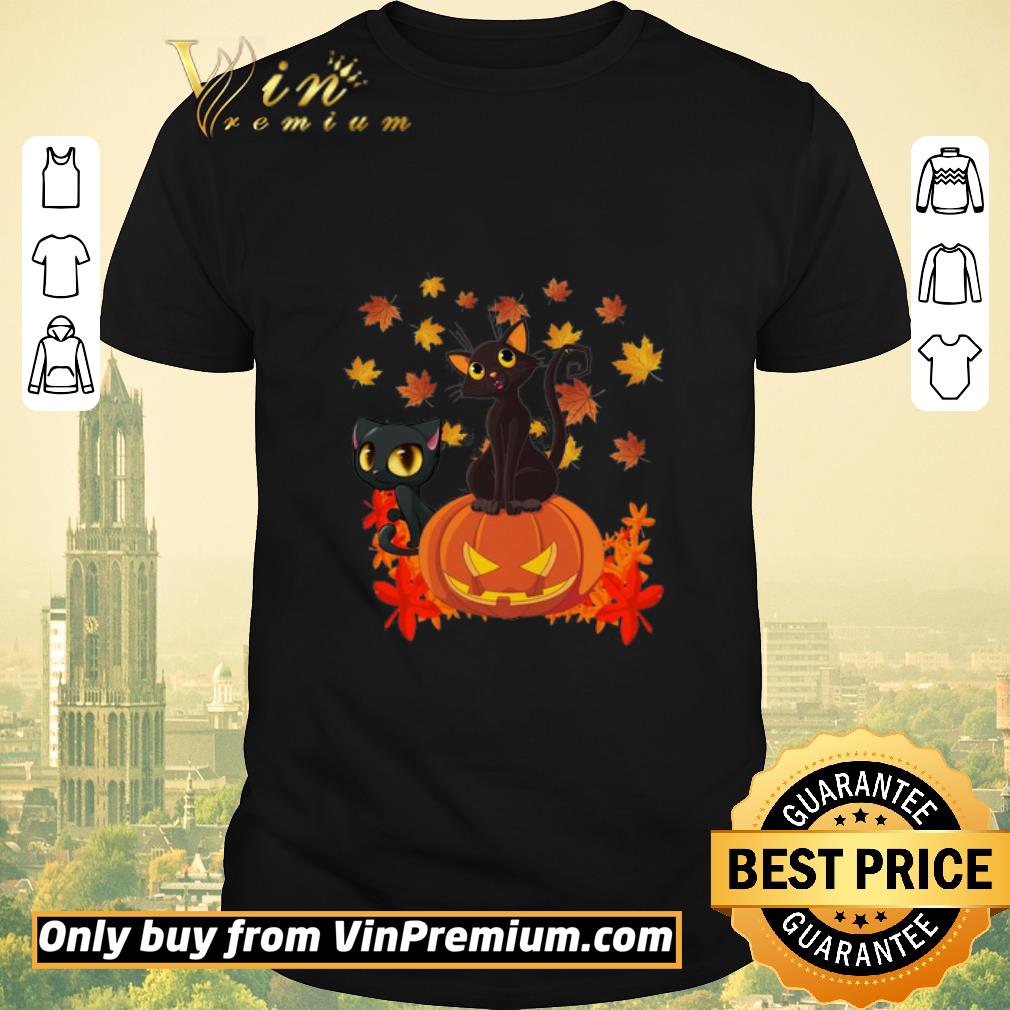 Premium Black Cats Pumpkin Halloween shirt sweater