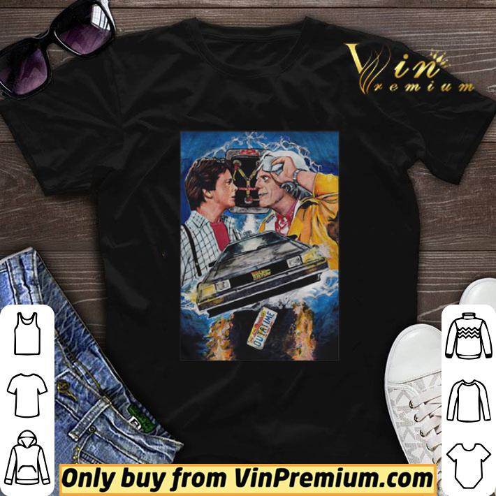 Back to the future movie outa time machine art shirt sweater