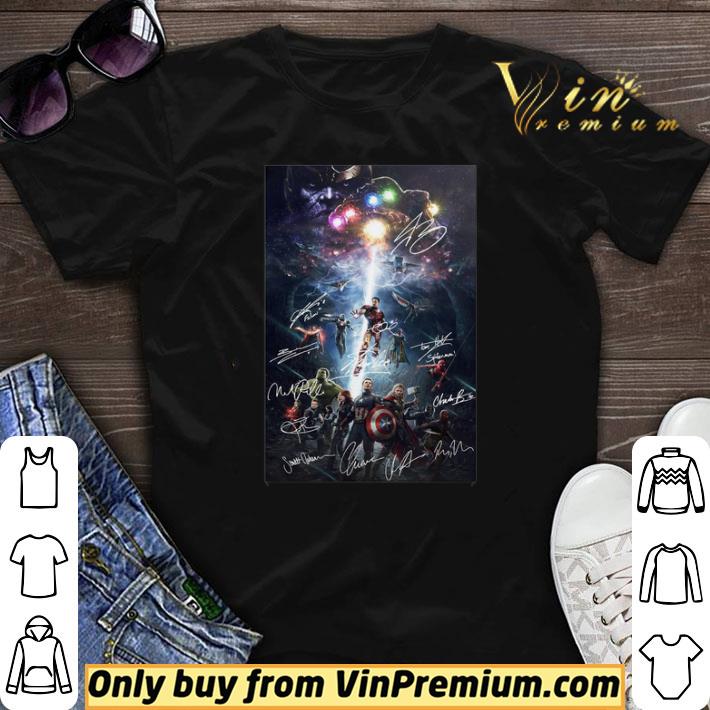 Awesome Marvel Superheroes Avengers Characters Signatures Poster shirt sweater