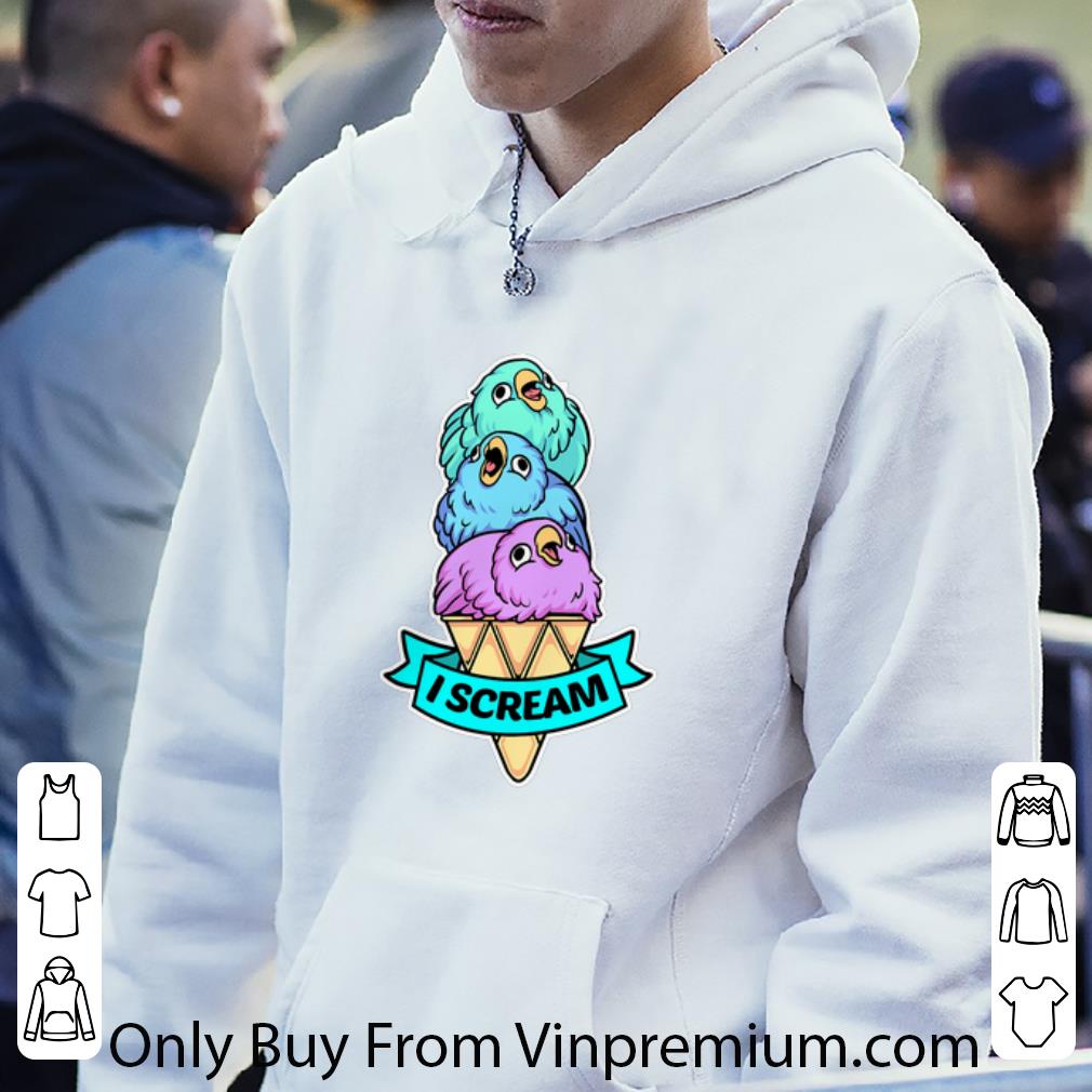 42b57273 pretty parrot i scream ice cream shirt 4 - Pretty Parrot I Scream Ice Cream shirt