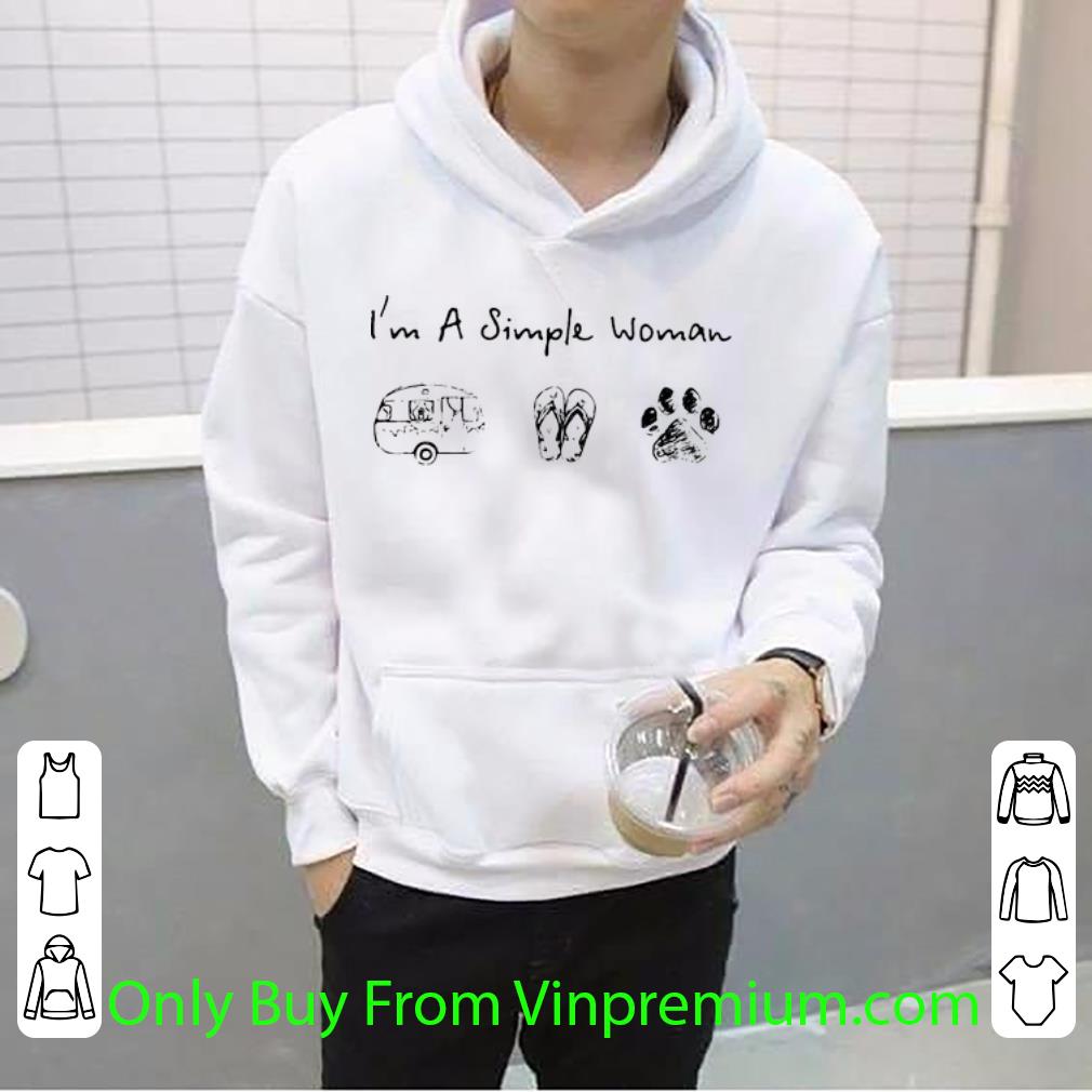4a143dd7 top i m a simple woman camping flip flop and dog shirt 4 - Top I’m A Simple Woman Camping Flip Flop And Dog shirt