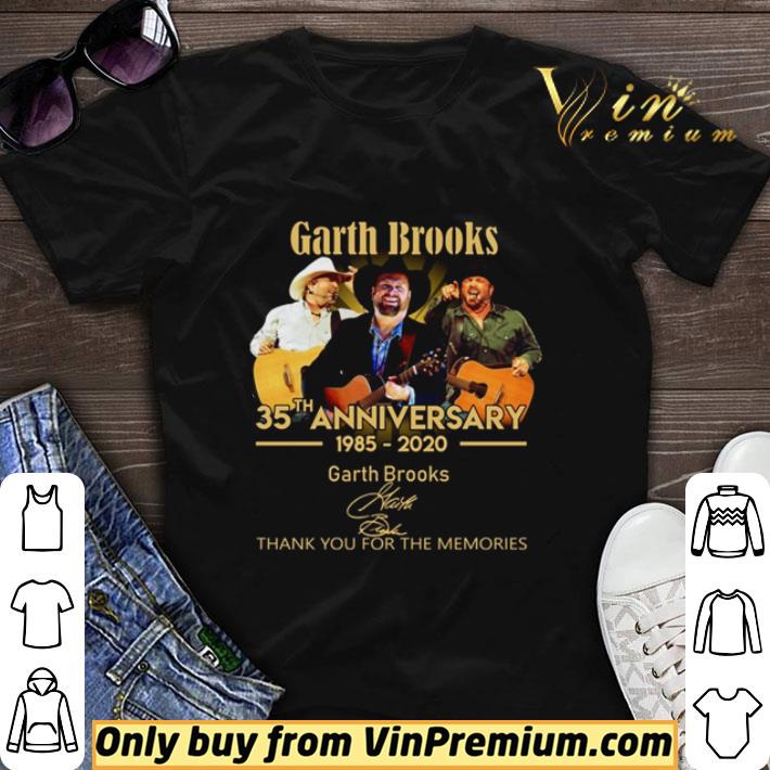 Funny Garth brooks 35th anniversary 1985-2020 Garth brooks signature thank you for the memories shirt sweater