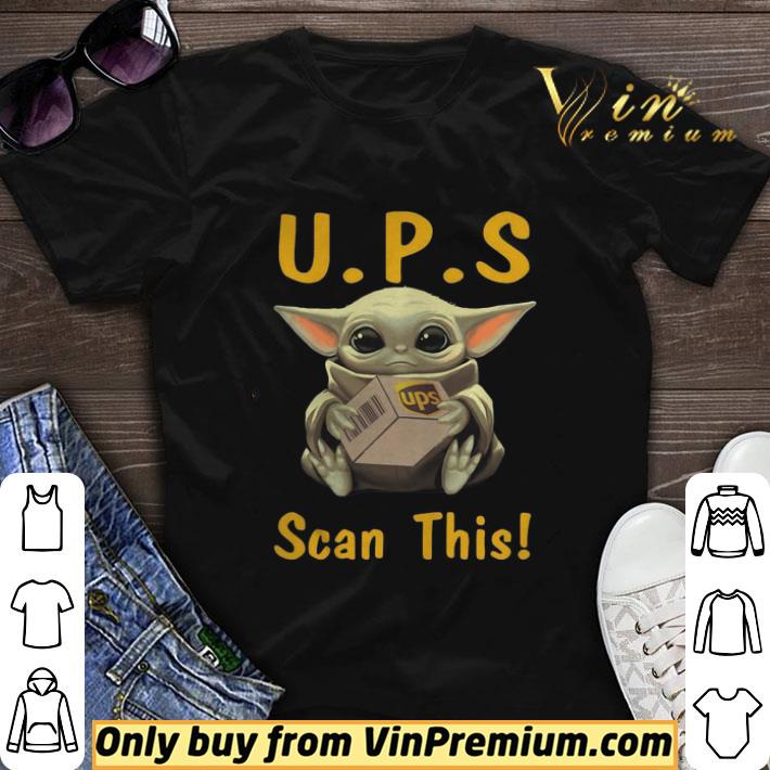 Baby Yoda Hug UPS Scan This shirt sweater