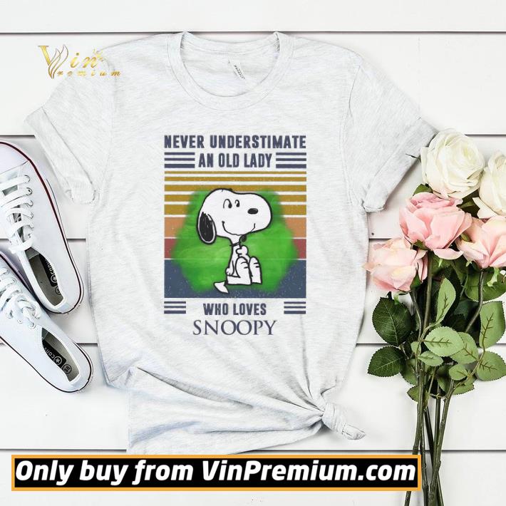 760f6b6f never understimate an old lady who loves snoopy vintage shirt sweater 4 - Never Understimate An Old Lady Who Loves Snoopy Vintage shirt sweater
