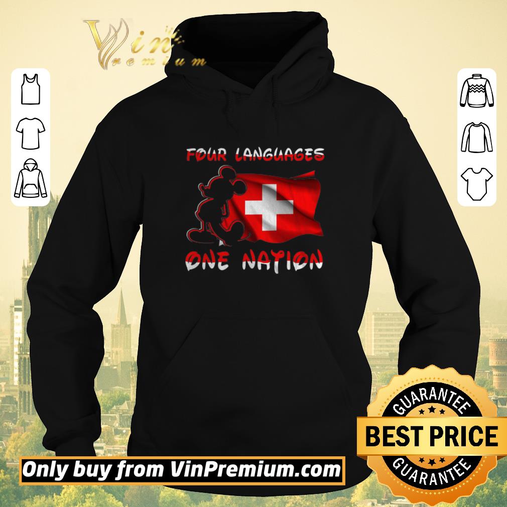 7887b686 mickey mouse four languages one nation swiss national day shirt sweater 4 - Mickey Mouse Four Languages One Nation Swiss National Day shirt sweater