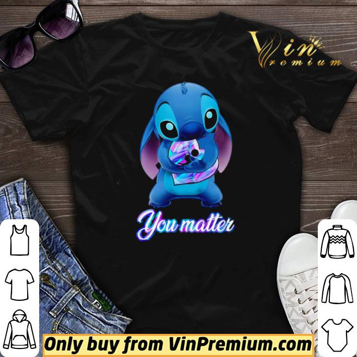 Awesome Stitch Hug Suicide Prevention Awareness You Matter shirt sweater