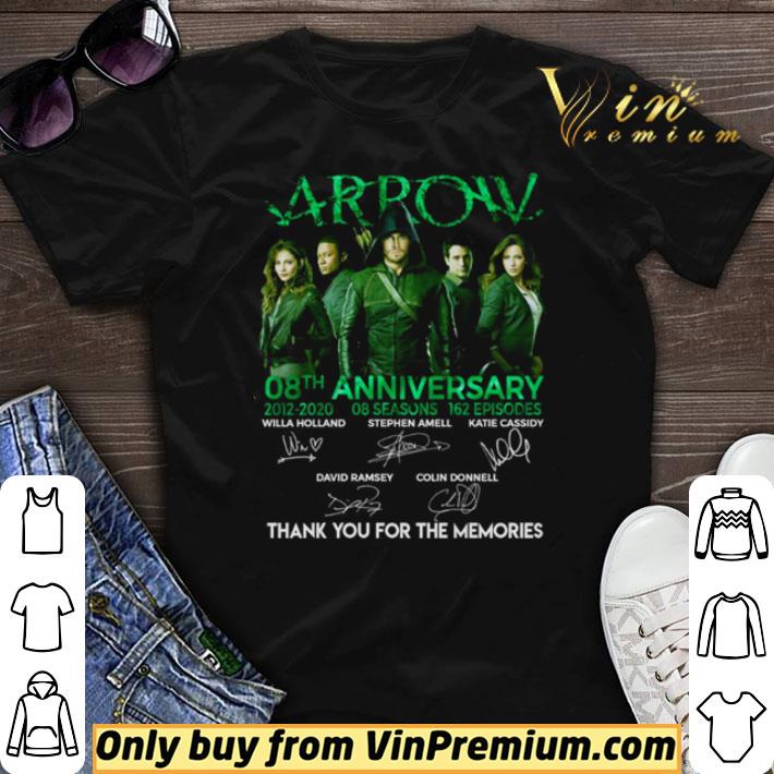 Arrow 8th anniversary 2012 2020 thank you for the memories shirt sweater