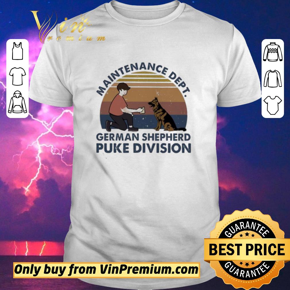 Original Maintenance dept french Shepherd puke division vintage shirt sweater