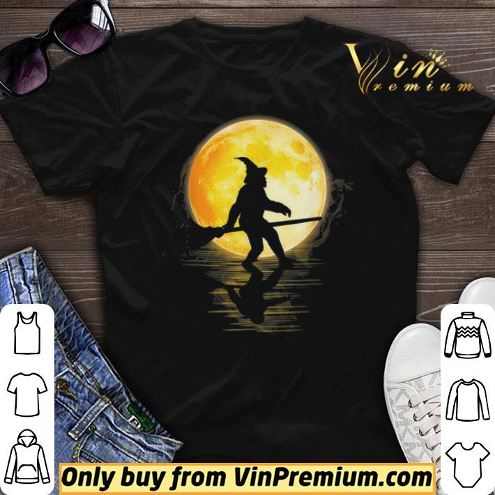 Bigfoot Witches Broom Halloween shirt sweater