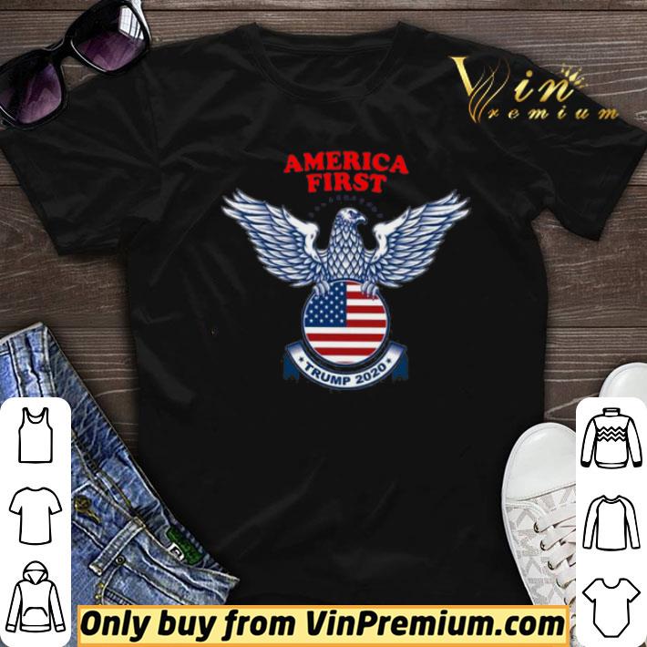 Eagle America First Trump 2020 American Flag shirt sweater