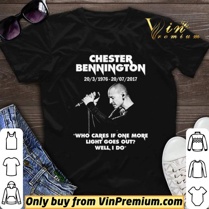 Chester Bennington 1976 2017 who cares if one more light goes out shirt sweater