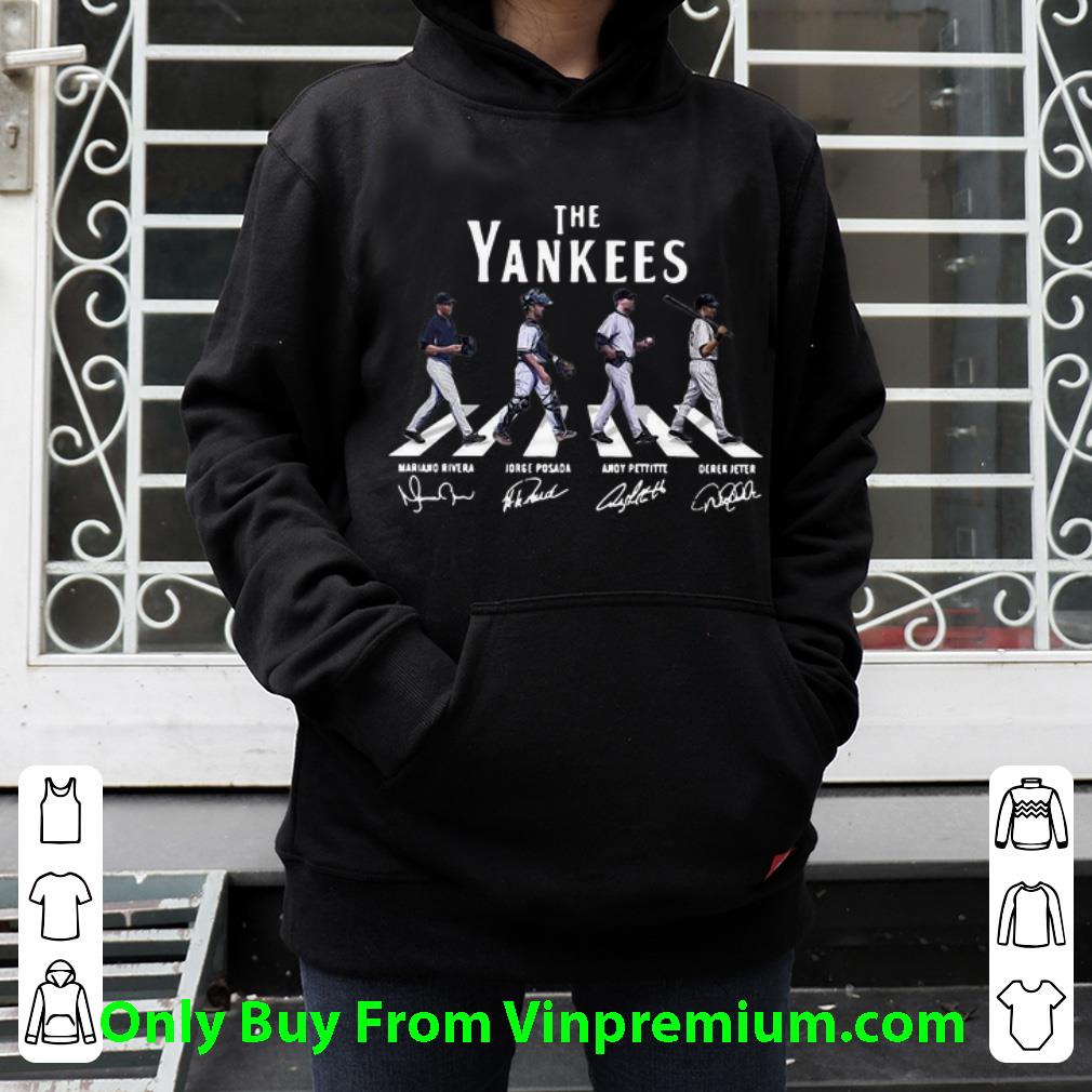 b043e76a original abbey road the yankees signatures shirt 4 - Original Abbey Road The Yankees Signatures shirt