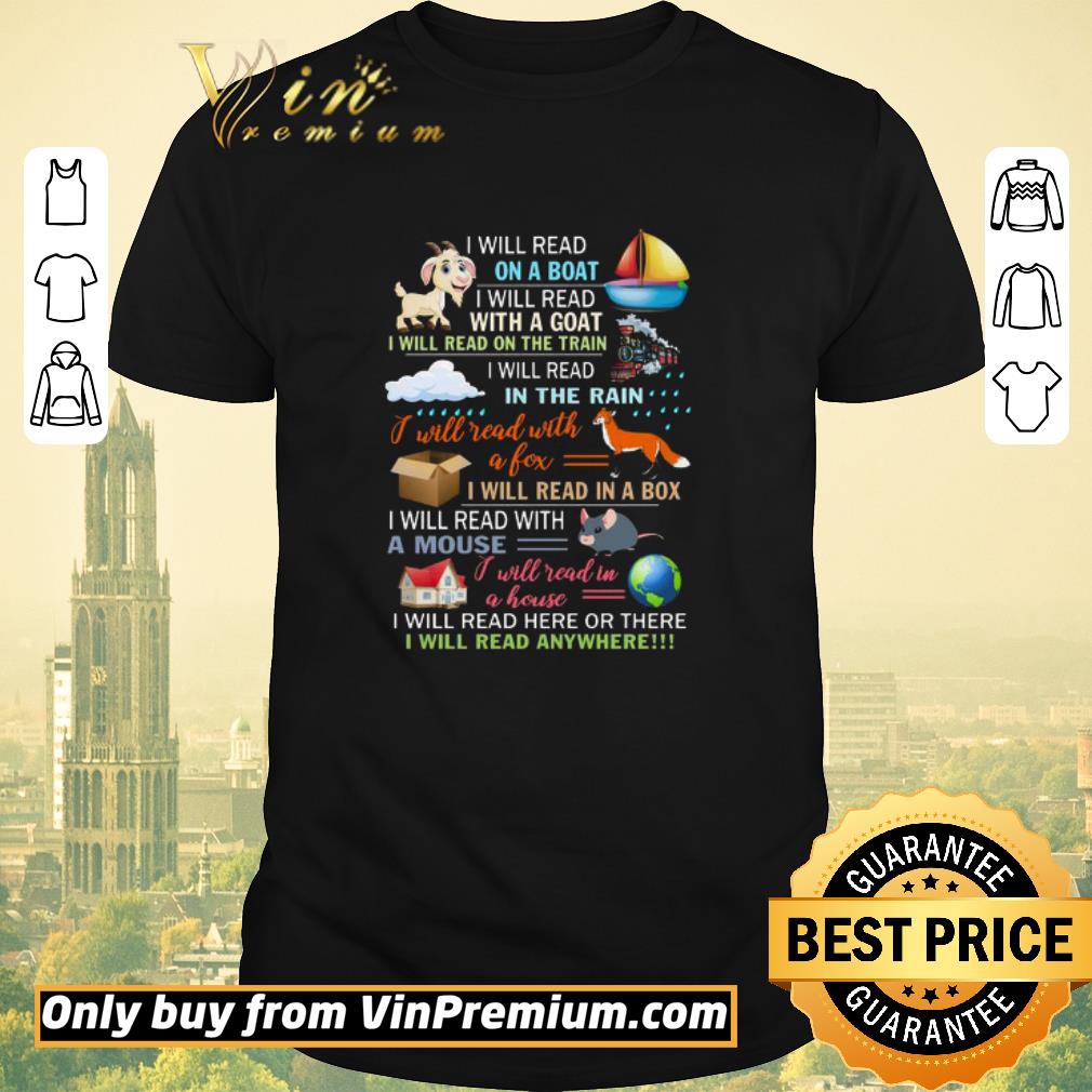 Funny I Will Read On A Boat I Will Read With A Goat shirt sweater