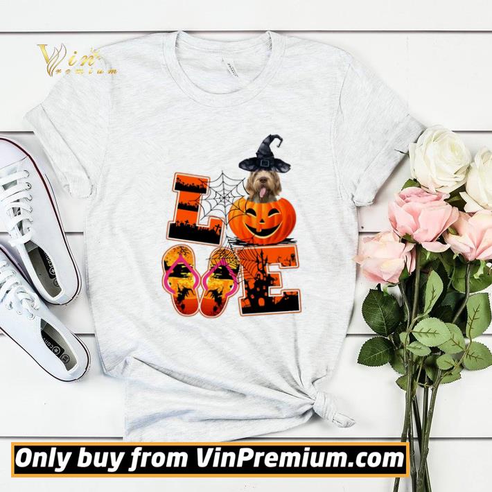 c1422aab love halloween spinone italiano witch pumpkin shirt sweater 4 - Love Halloween Spinone Italiano Witch Pumpkin shirt sweater